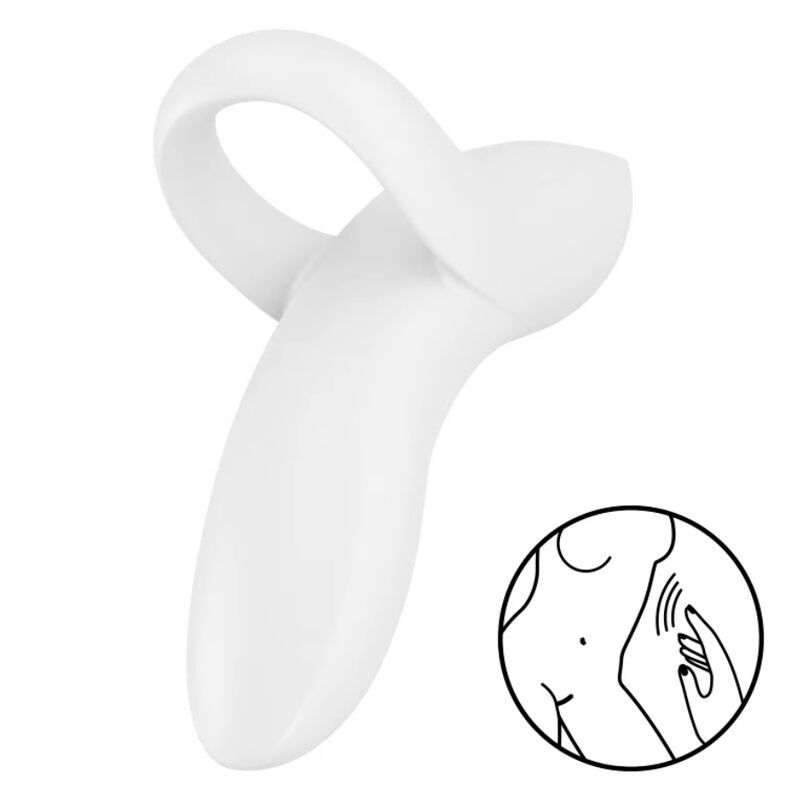 VIBRATORE PER DITO SATISFYER BOLD LOVER - BIANCO  