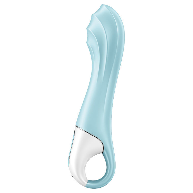 SATISFYER AIR PUMP VIBRATOR 5+ INFLATABLE G-SPOT VIBRATOR APP - BLUE  