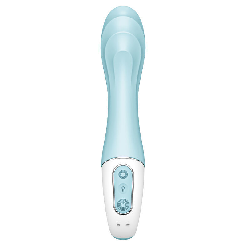 SATISFYER AIR PUMP VIBRATOR 5+ INFLATABLE G-SPOT VIBRATOR APP - BLUE  