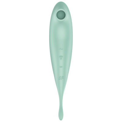 SATISFYER TWIRLING PRO+ STIMOLATORE DI IMPULSI D''ARIA E VIBRATORE APP - VERDE 