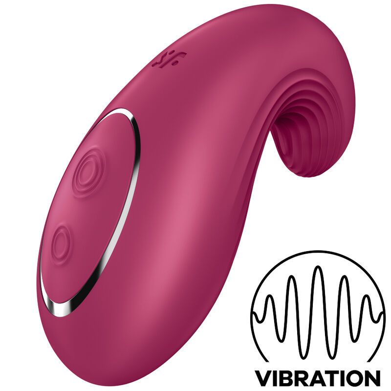 VIBRATORE DA APPOGGIO SATISFYER DIPPING DELIGHT - ROSSO