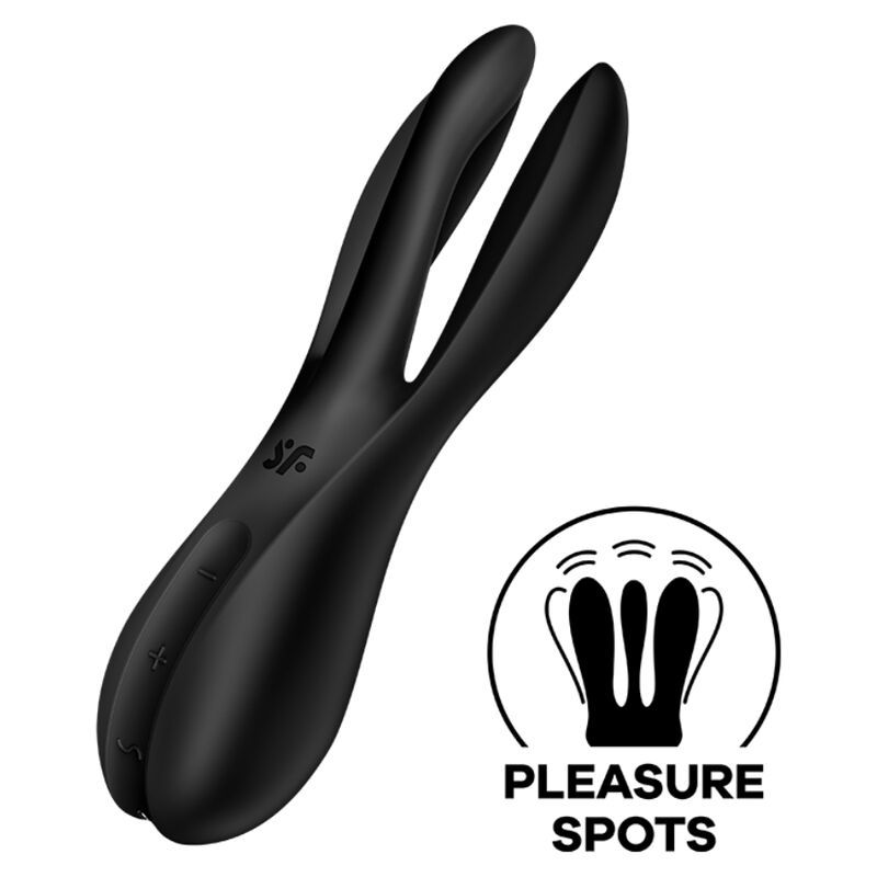 VIBRATORE SATISFYER THREESOME 2 - NERO  