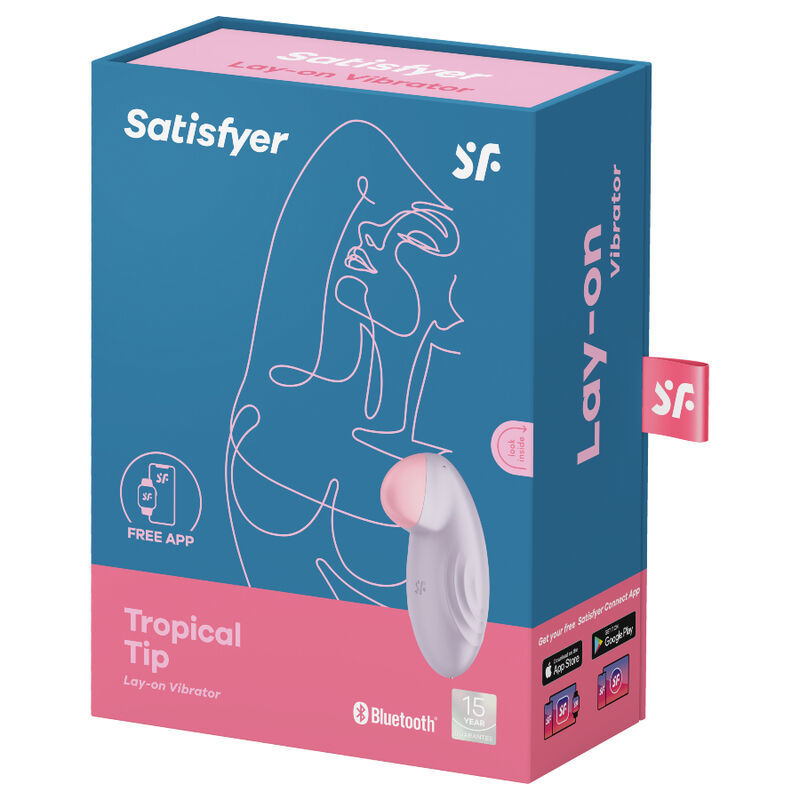 VIBRATORE SATISFYER TROPICAL TIP - LILLA  