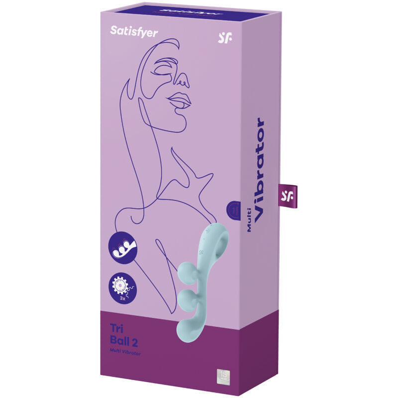 VIBRATORE SATISFYER TRI BALL 2 MULTI - BLU  