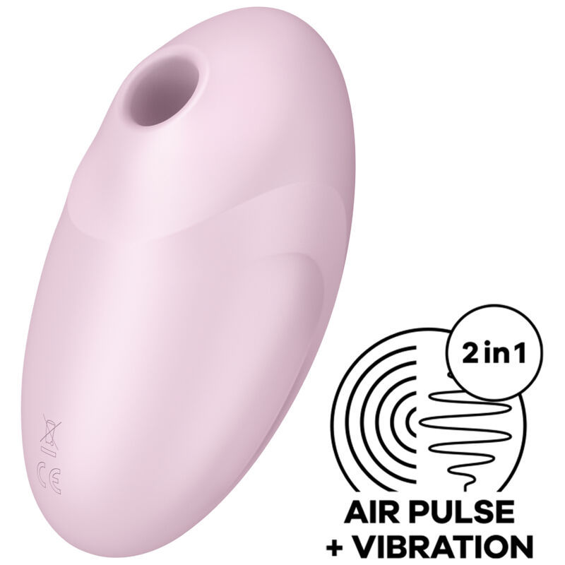 SATISFYER VULVA LOVER 3 STIMOLATORE E VIBRATORE A IMPULSI D''ARIA - ROSA