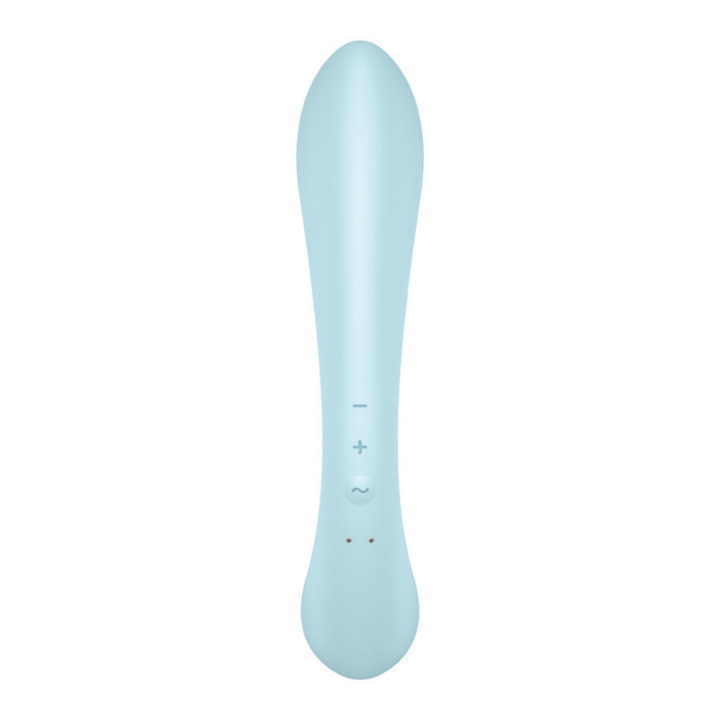 SATISFYER TRIPLE OH VIBRAZIONE IBRIDA - BLU  