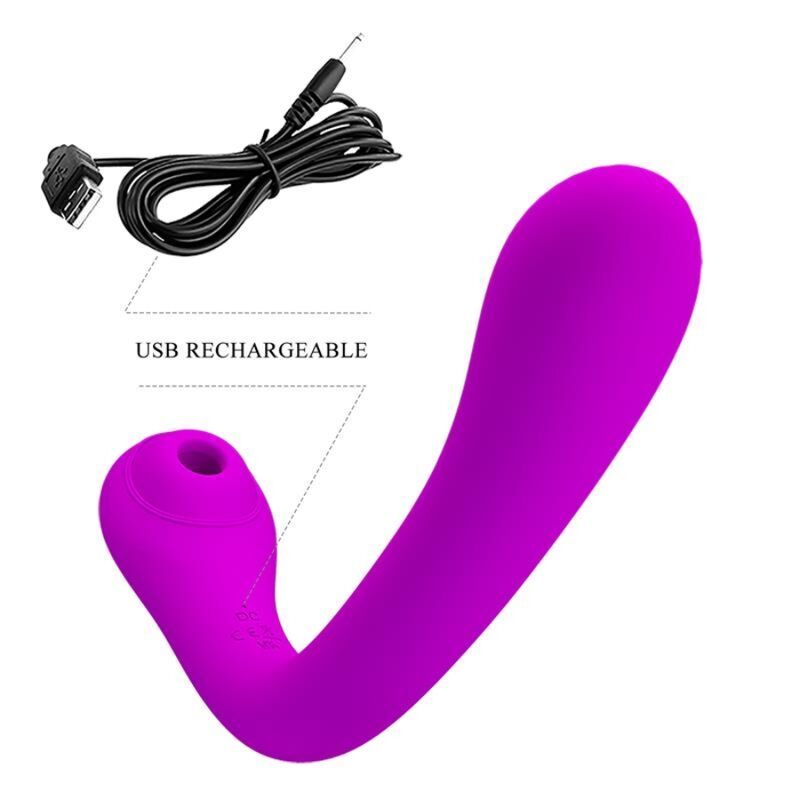 VIBRATORE E STIMOLATORE PRETTY LOVE ALEX - VIOLA  