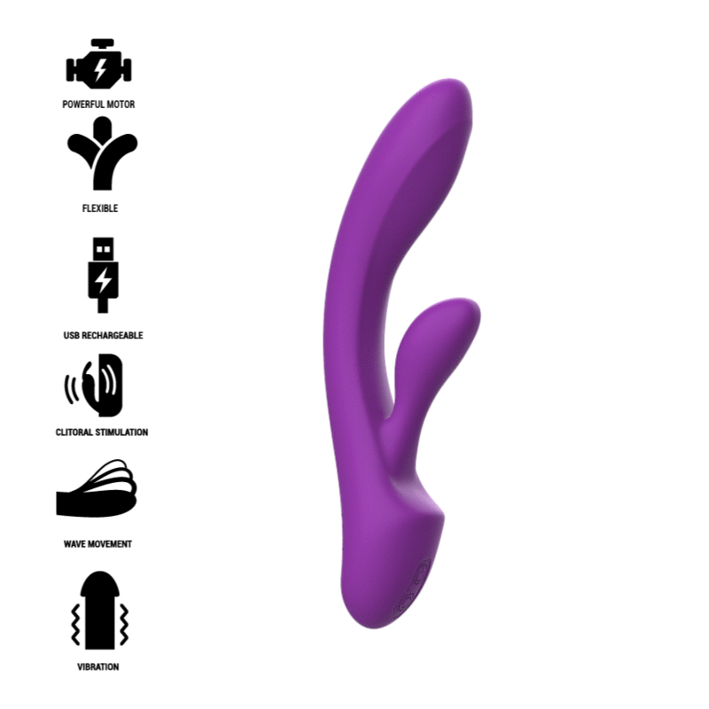 INTENSE - LUIGI VIBRATOR RABBIT SILICONE PURPLE