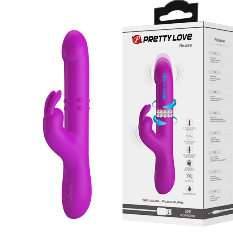 PRETTY LOVE - VIBRATORE ROTANTE REESE VIOLA