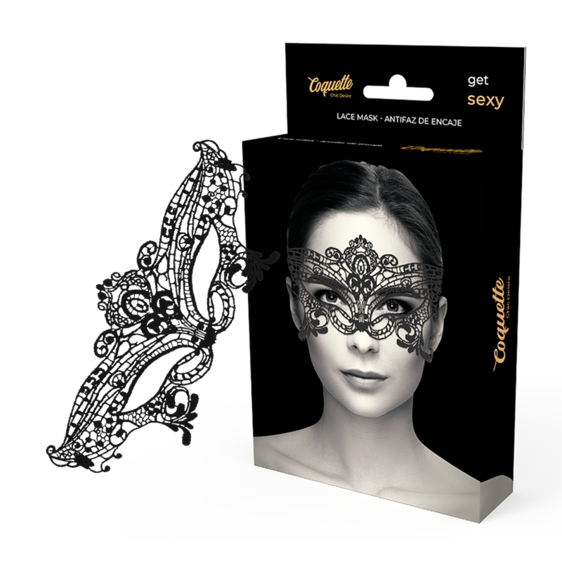 MASCHERA IN PIZZO COQUETTE CHIC DESIRE NERA  