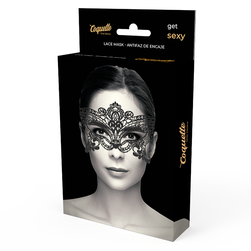 MASCHERA IN PIZZO COQUETTE CHIC DESIRE NERA  