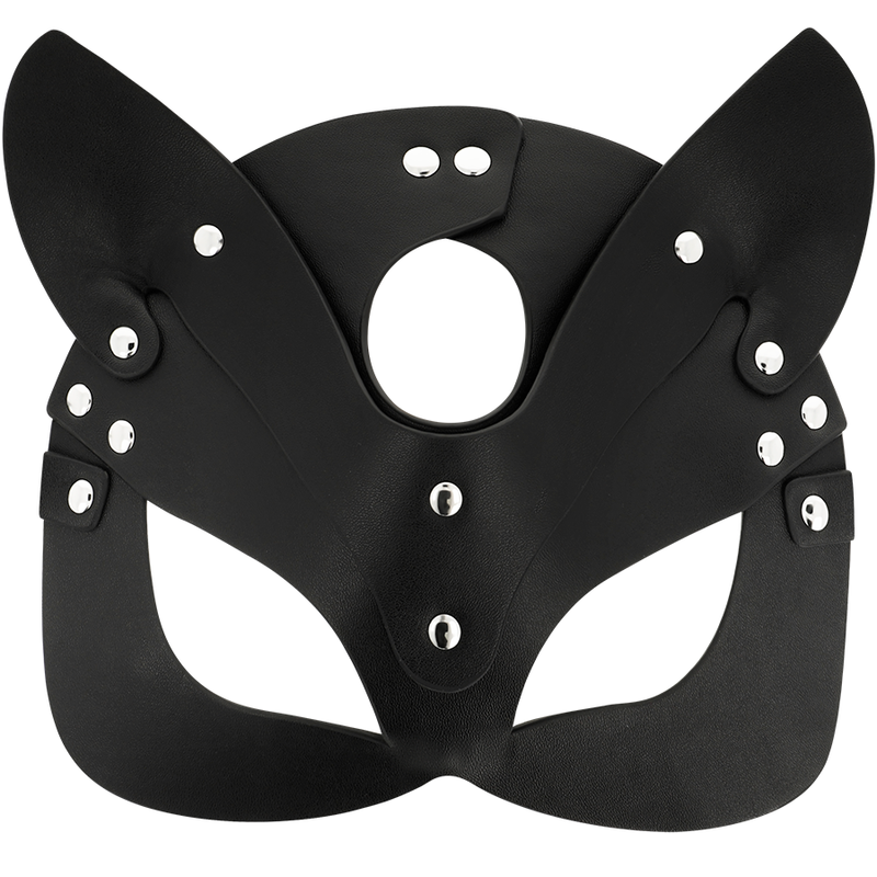 COQUETTE CHIC DESIRE MASCHERA IN PELLE VEGANA CON ORECCHIE DI GATTO  