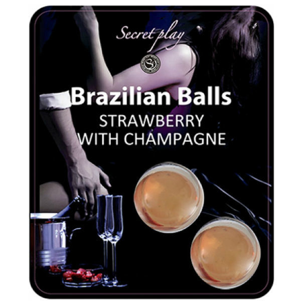 SECRETPLAY SET DI PALLINE BRASILIANE FRAGOLA E CHAMPAGNE  