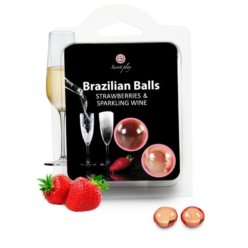 SECRETPLAY SET DI PALLINE BRASILIANE FRAGOLA E CHAMPAGNE  