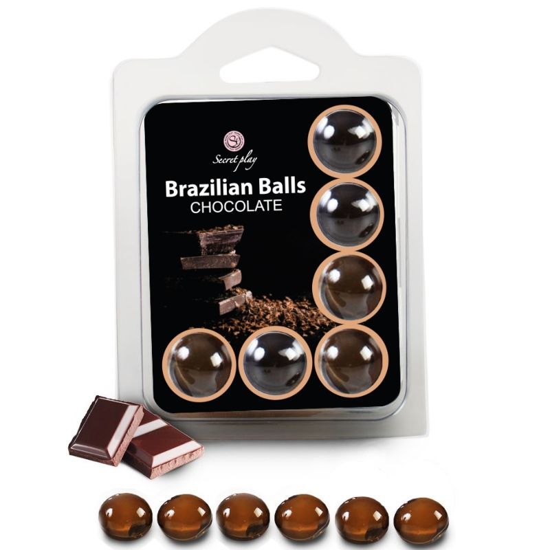 SECRETPLAY SET 6 PALLINE BRASILIANI CIOCCOLATO  