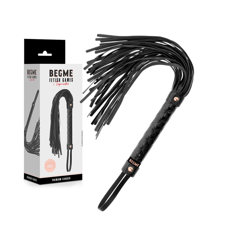 BEGME BLACK EDITION FLOGGER IN PELLE VEGANA  