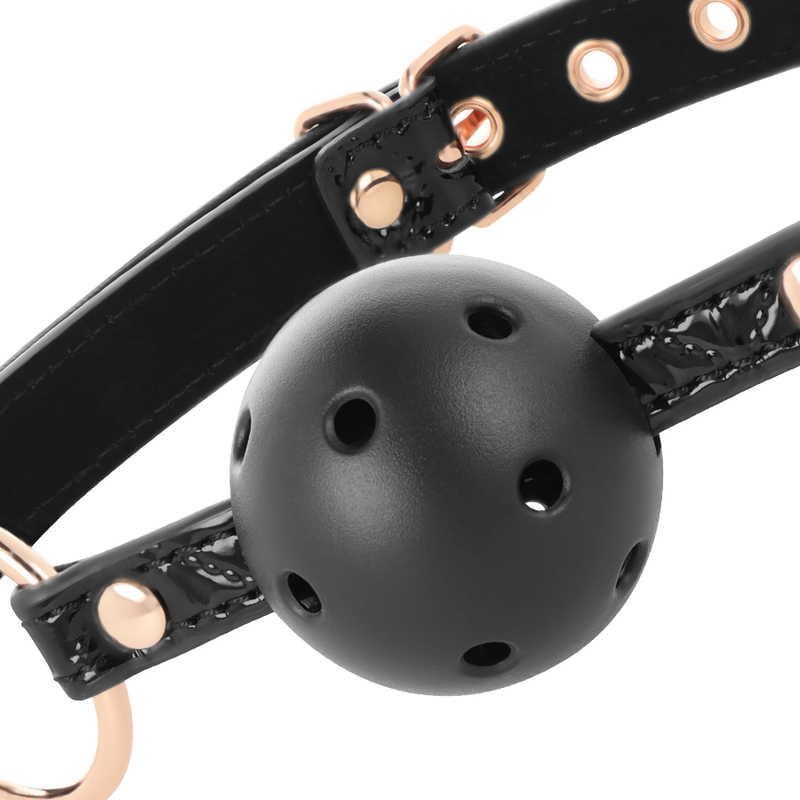 BEGME BLACK EDITION BALL GAG VEGAN IN PELLE  