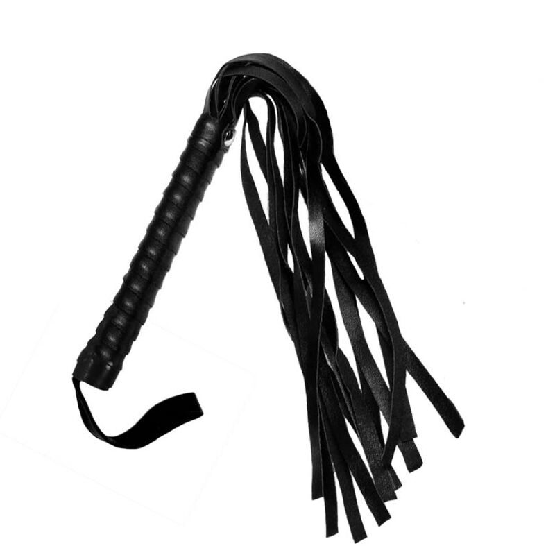 SECRETPLAY BLACK BONDAGE WHIP - COLLEZIONE BDSM  