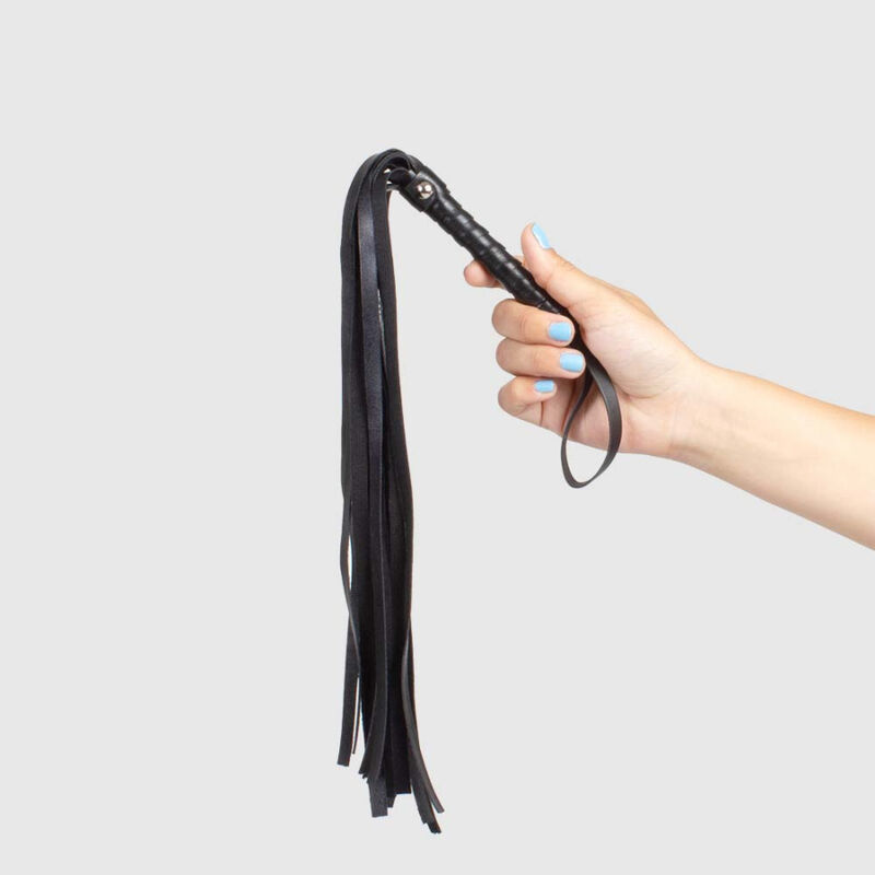 SECRETPLAY BLACK BONDAGE WHIP - COLLEZIONE BDSM  