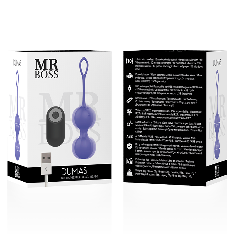 MR BOSS  PERLINE VIBRANTI CON TELECOMANDO  