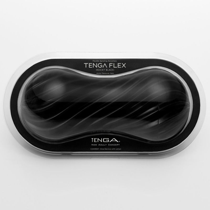 TENGA FLEX MASTUBADOR MASCULINO NEGRO.  