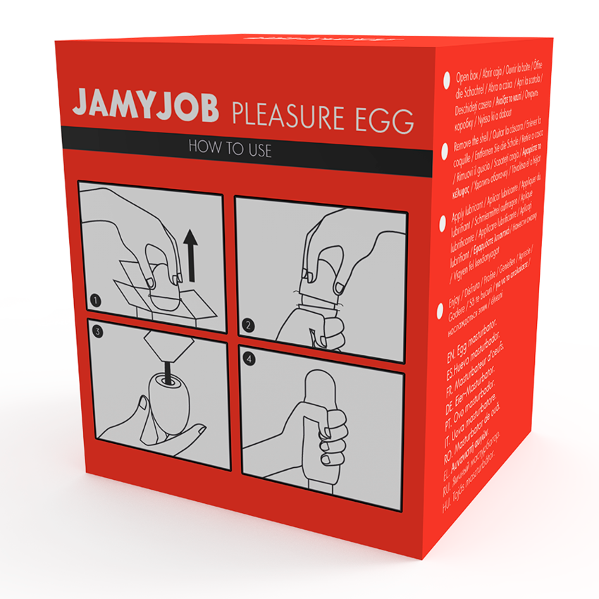 JAMYJOB MASTURBATORE UOVO VERSIONE ROSSA DISCRETT  