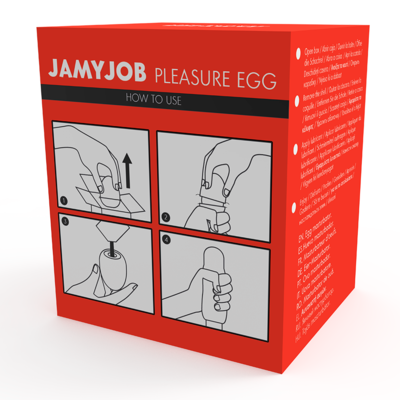 JAMYJOB MASTURBATORE UOVO VERSIONE ROSSA DISCRETT 