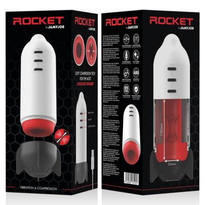 JAMYJOB ROCKET MASTURBATOR SOFT COMPRESSIONE TECNICA E VIBRAZIONE 