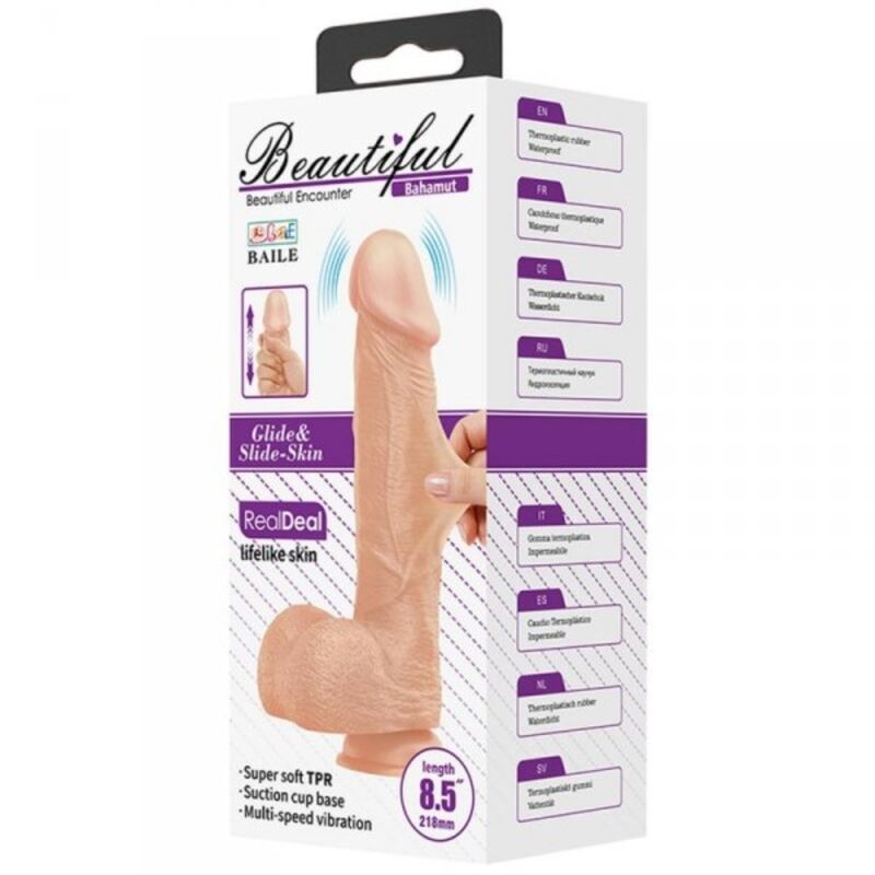 BELLISSIMO VIBRATORE 21,8 CM - FLESH  