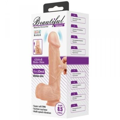 BELLISSIMO VIBRATORE 21,8 CM - FLESH 