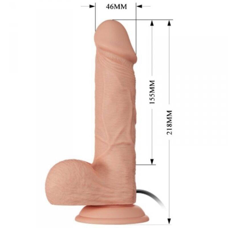 BELLISSIMO VIBRATORE 21,8 CM - FLESH  