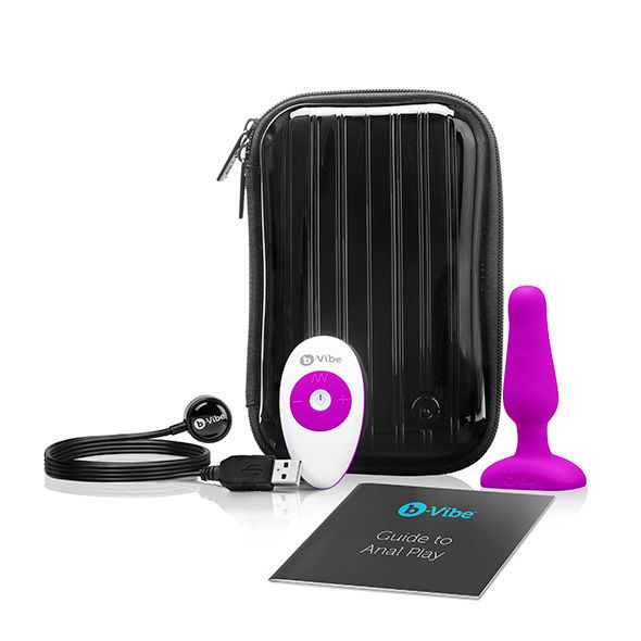 B-VIBE NOVICE CONTROL REMOTO ANAL PLUG FUCHSIA  