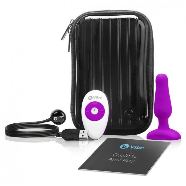 B-VIBE NOVICE CONTROL REMOTO ANAL PLUG FUCHSIA  