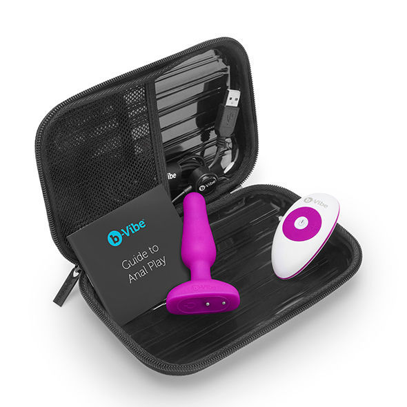 B-VIBE NOVICE CONTROL REMOTO ANAL PLUG FUCHSIA  