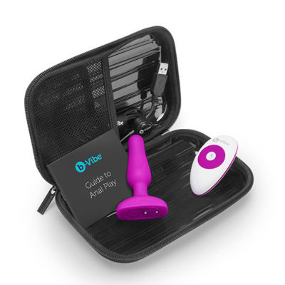 B-VIBE NOVICE CONTROL REMOTO ANAL PLUG FUCHSIA 