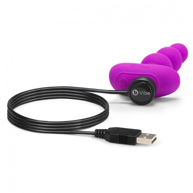 B-VIBE -TRIPLET ANAL CONTROL REMOTO BEADS ROSA  