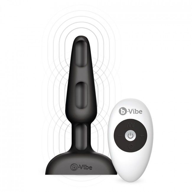 B-VIBE TRIO CONTROL REMOTO PLUG ANAL NEGRO  