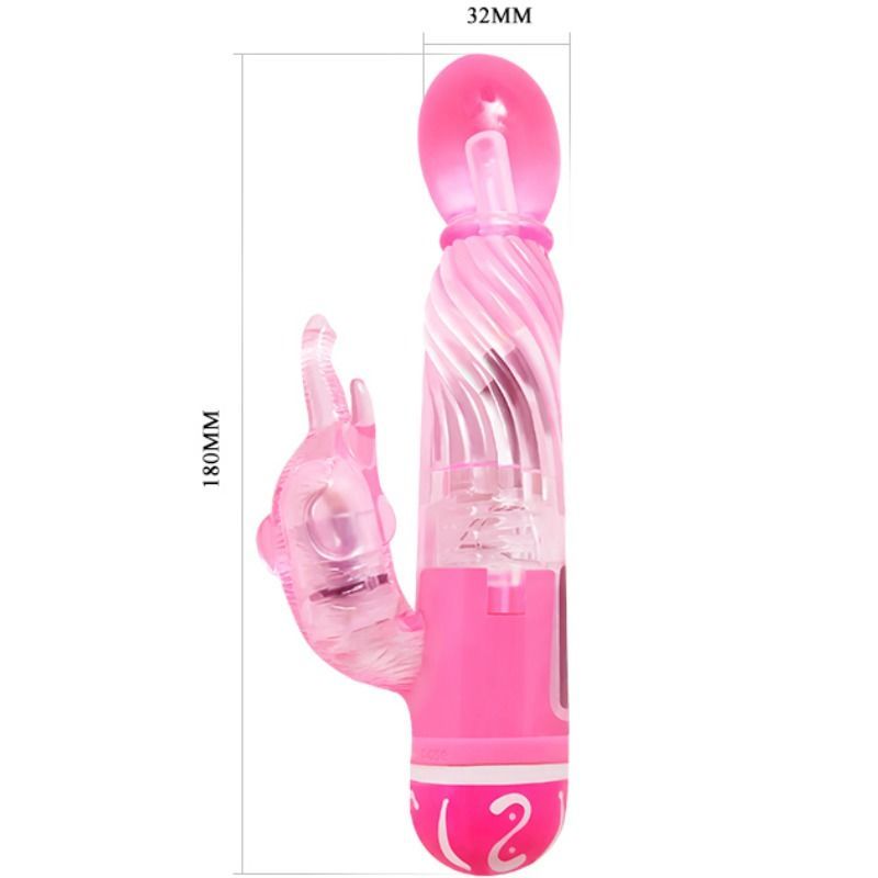 BAILE VIBRADOR MULTIVELOCIDAD CON ESTIMULADOR ROSA  