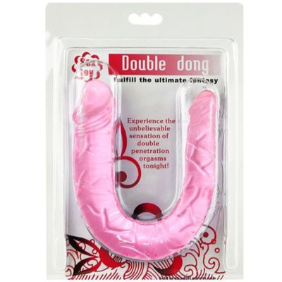 BAILE DOUBLE DONG DILDO DOBLE ROSA 