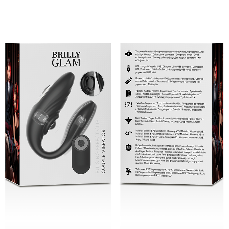 BRILLY GLAM VIBRATORE PULSING & VIBRATING REMOTE CONTROL  