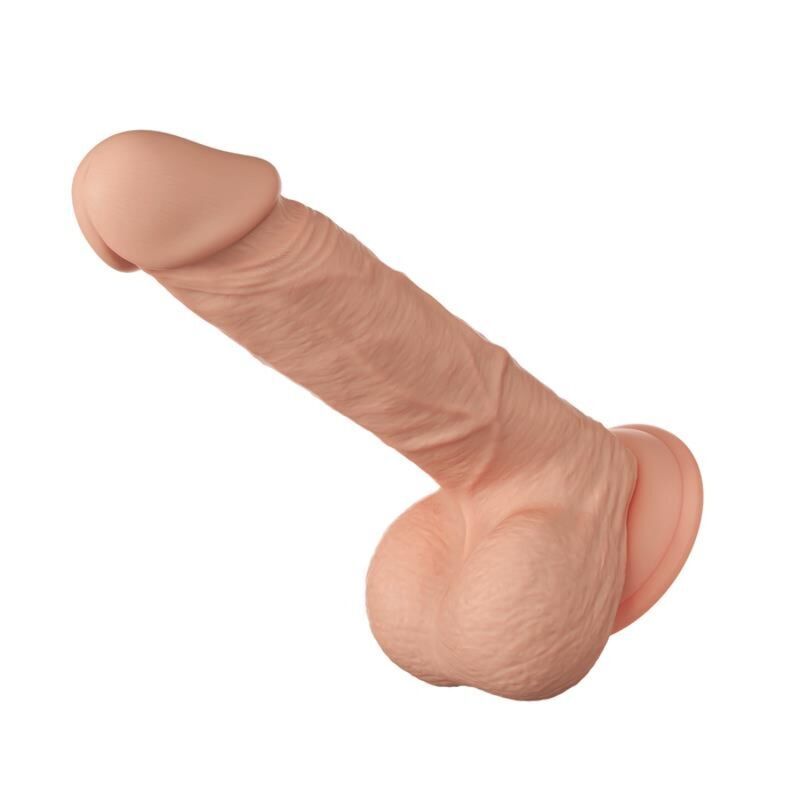 BELLISSIMO INCONTRO BAHAMUT DILDO REALISTICO E FLESSIBILE 21,8 CM - CARNE