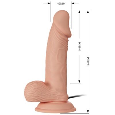 BELLISSIMO  ZEBULON DILDO 19,4 CM - CARNE 