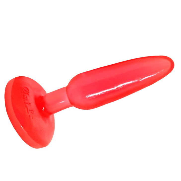 PLUG ANAL TACTO SUAVE ROJO 14.2  