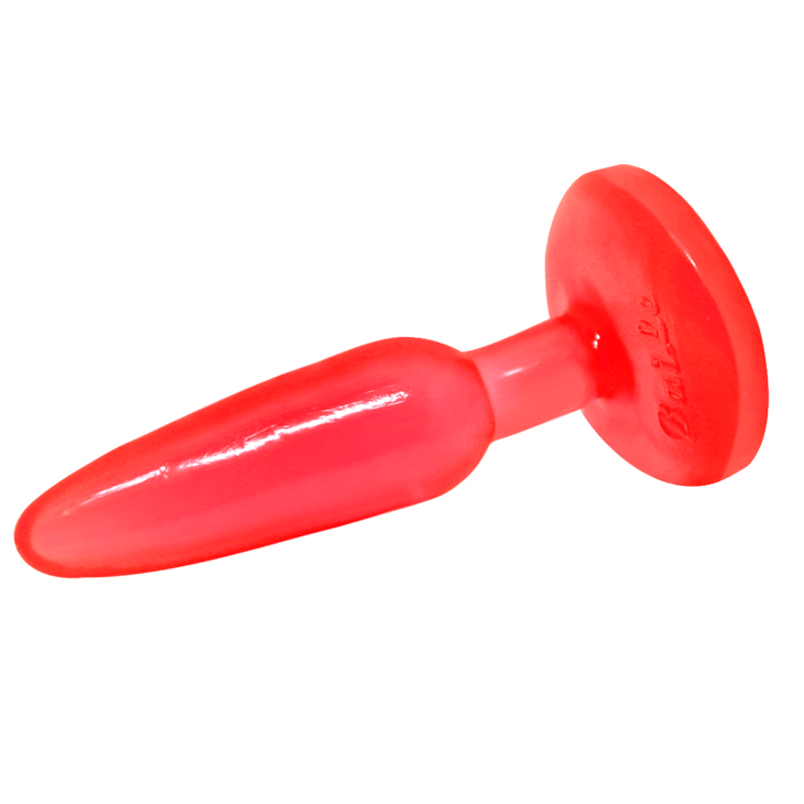 PLUG ANAL TACTO SUAVE ROJO 14.2  