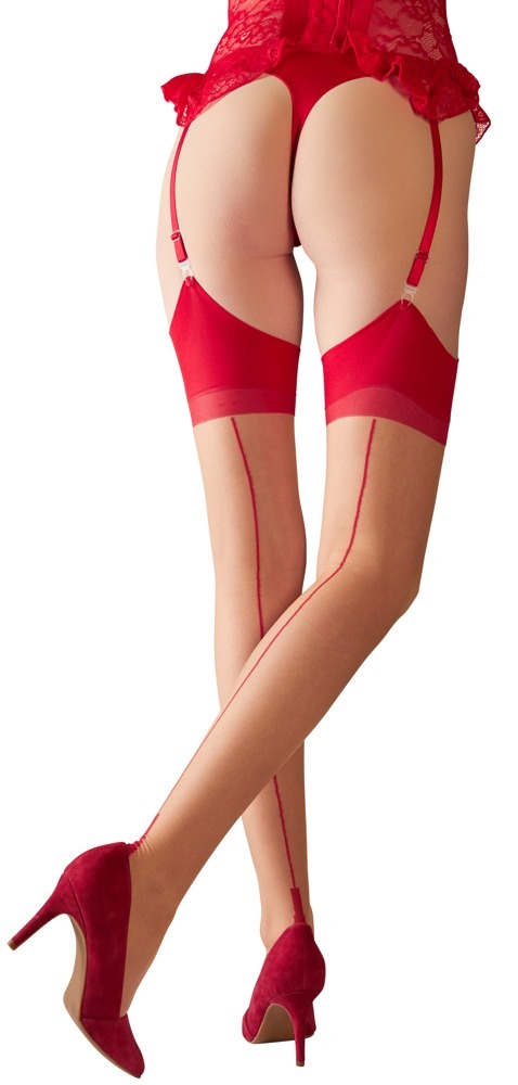 Stockings skin/red  