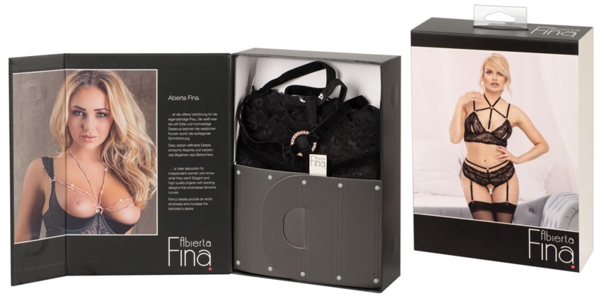 Abierta Fina Bra plus Briefs S  