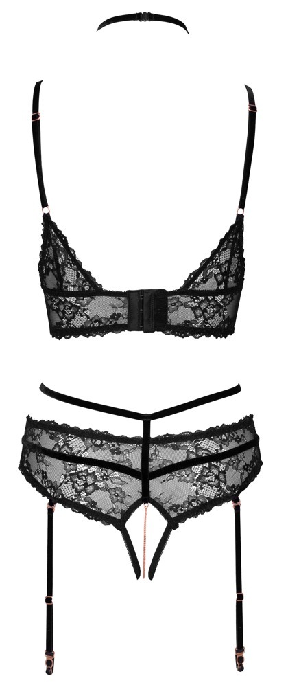 Abierta Fina Bra plus Suspender  M  