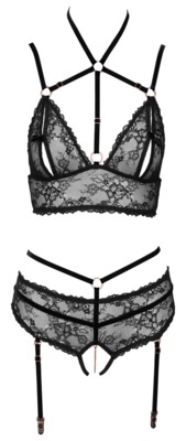 Abierta Fina Bra plus Suspender  M 