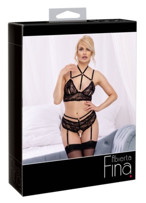 Abierta Fina Bra plus Suspender  M 