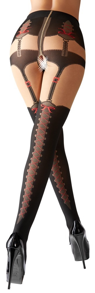 Tights with Suspender Straps  